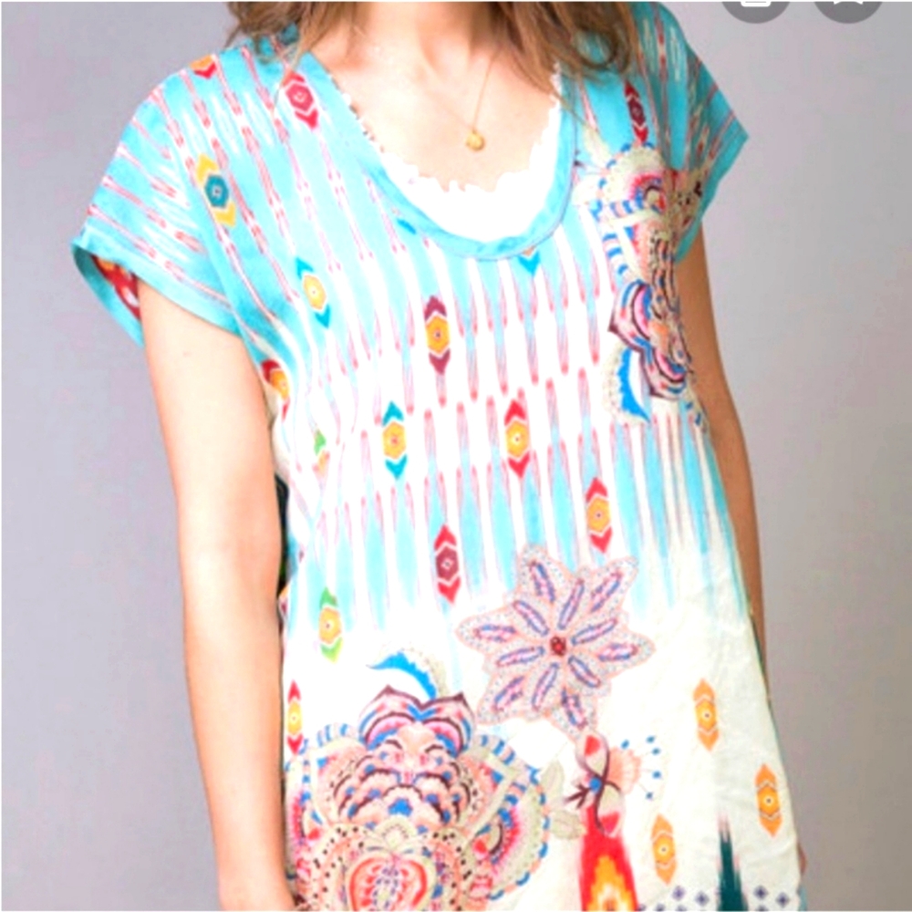 Johnny Was Vibrant Boho Dress - Picture 6 of 7